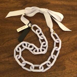J.Crew | Lavender Acetate Link Grosgrain Necklace | 20” Adjustable